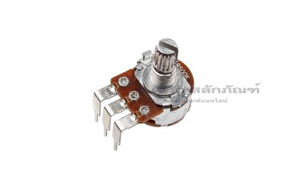 [E] WH148 วอลลุ่ม 3 ขา แบบงอ Volume 500K แกนยาว 15 mm